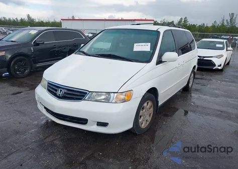 2004 Honda Odyssey Ex-L from USA, damaged, VIN 5FNRL18954B099672